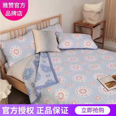 Yazan gauze soft mat Sunflower new bed four seasons can be used six-layer double plus blanket Xinjiang cotton