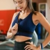 Nhận được áo ngực sữa nữ sốc chống chạy tập hợp đồ lót thể thao chuyên nghiệp rập khuôn zip bra bra tập thể dục áo tập puma Đồ lót thể thao