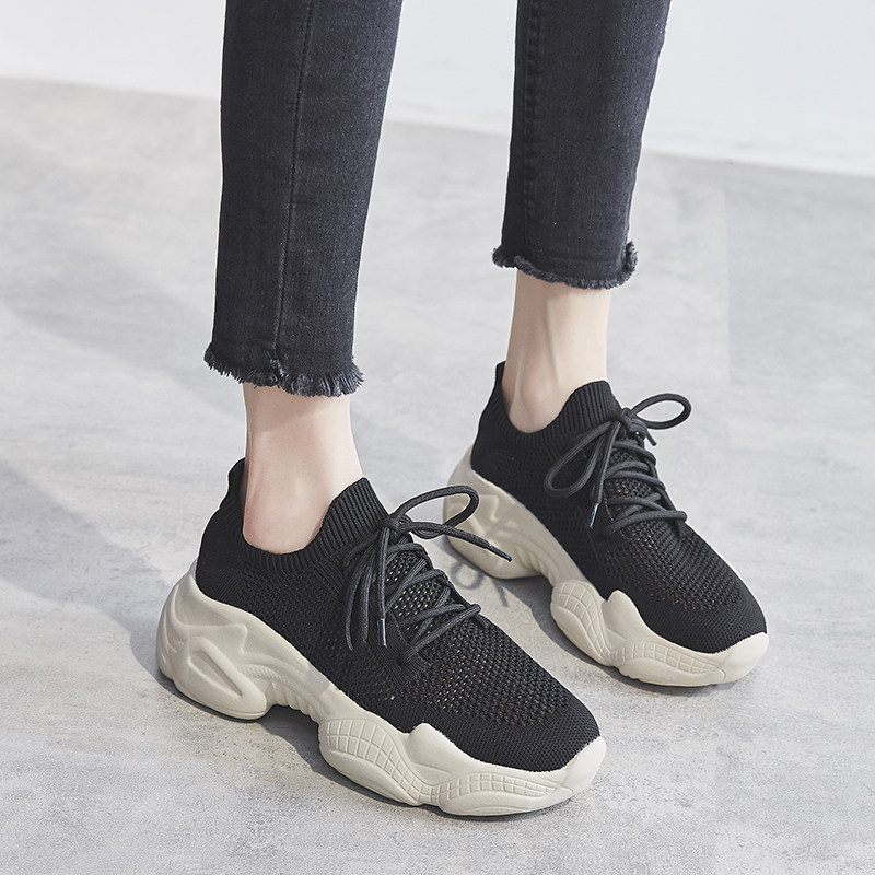 Hong Kong Tide 2023 Spring New Breaky Daddy Shoes in Spring Breathable Snacks Red Smart Shoes