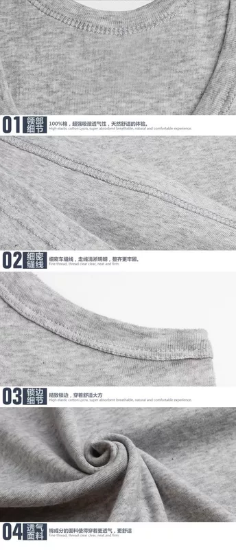 9,9 nhân dân tệ 10 nhân dân tệ quần áo mùa hè giá rẻ giải phóng mặt bằng áo sơ mi cotton áo hai dây sling 3 mảnh - Áo vest cotton áo vest nam tuổi 50