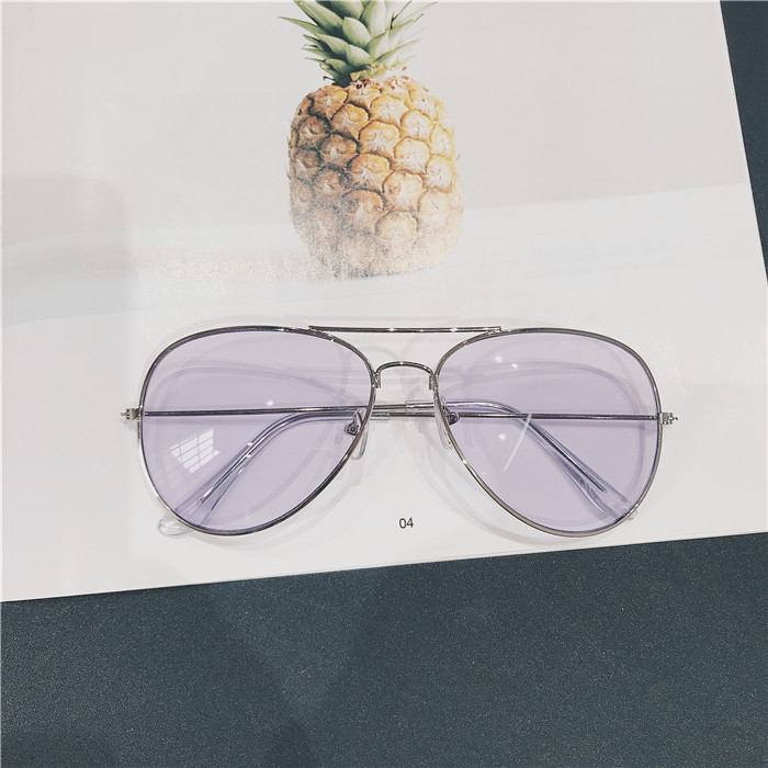 Ins siêu lửa kính đỏ với màu kẹo nữ màu trong suốt chic vàng nam hipster cá tính thời trang kính dior