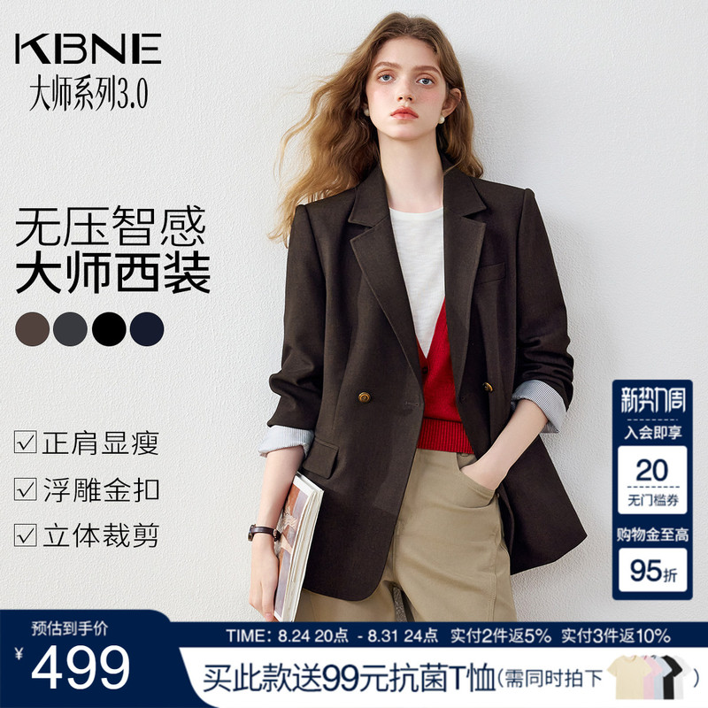 Kbne【Master Suit】 Petite Casual Blazer for Women 2026 Autumn New High-End Suit