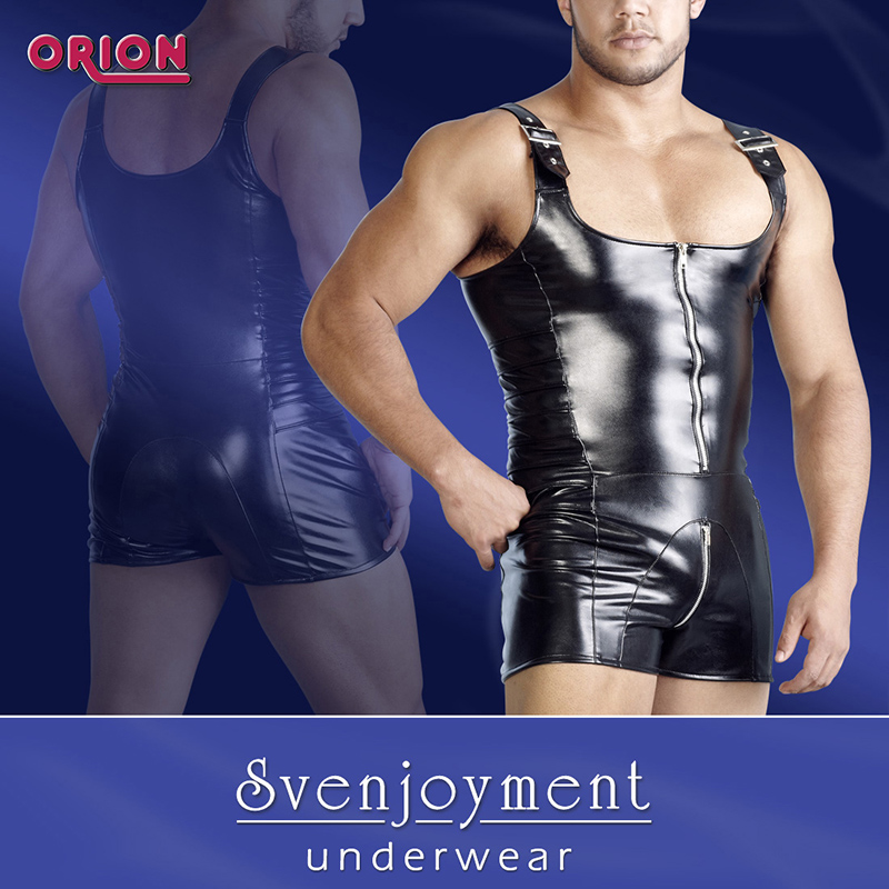 男士仿皮情趣内衣诱惑调情服
