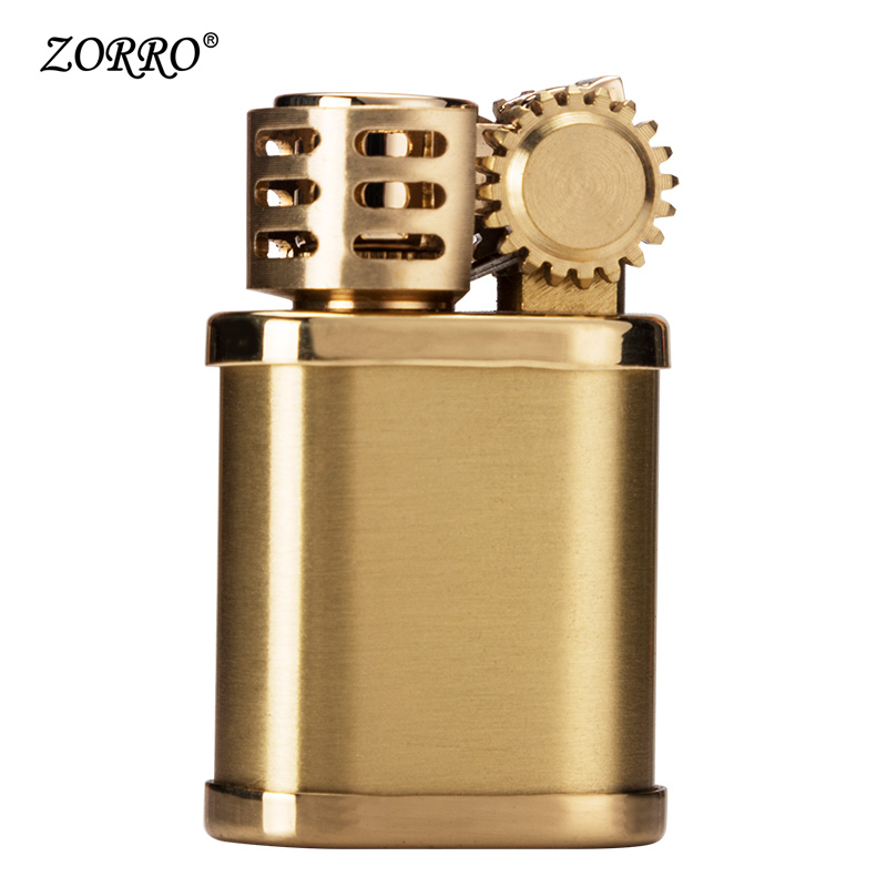 Sulow Lighter Creativity Small Fat Mound Lettering Custom Retro Grinding Wheel Personality Kerosene Lighter Windproof Boyfriend