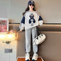 Girls Spring Clothes 2023 New Leisure in Childrens Fashionable Girls Network Red Wardrobe in Spring Childrens Two - piece sets