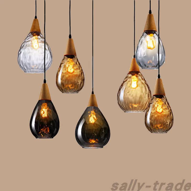 Modern 3 Colors Creative Europe Glass Pendant Light Chandelier