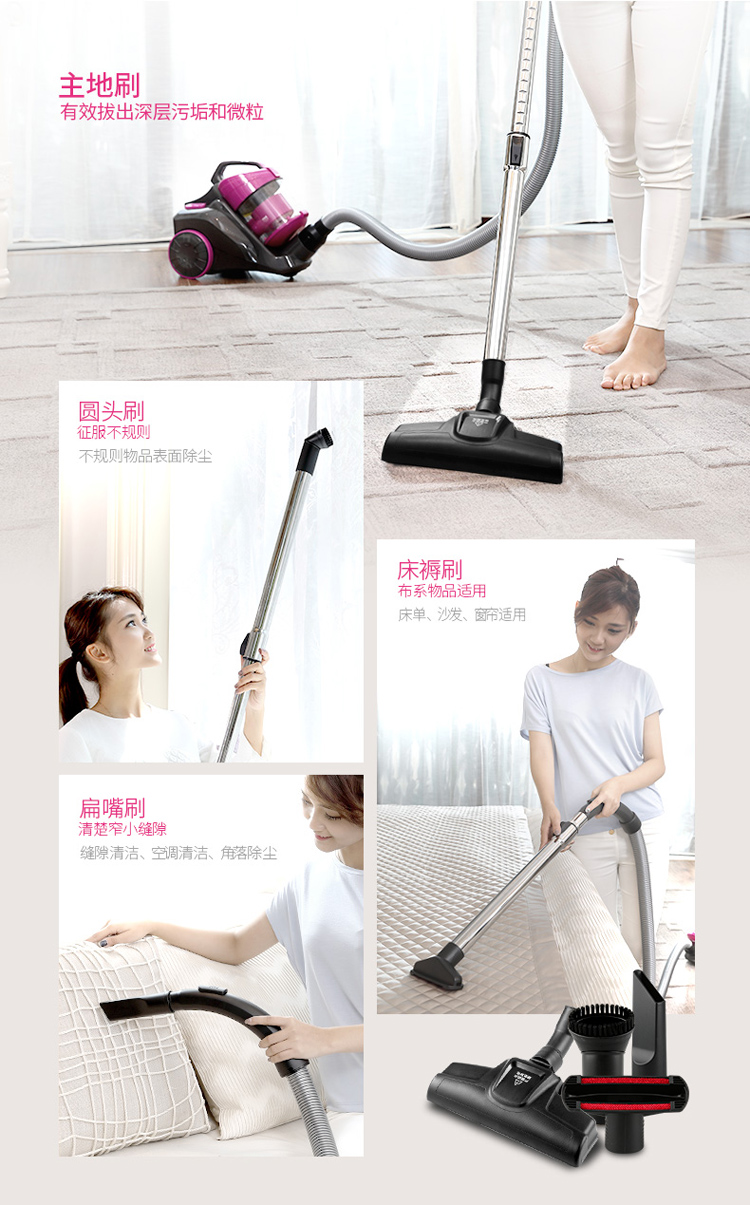 robot hút bụi xiaomi gen 2 Máy hút bụi đẹp Máy hút bụi cầm tay nhỏ cầm tay mạnh mẽ Loại bỏ bụi mạnh mẽ mạnh mẽ 螨 C3-L143C - Máy hút bụi