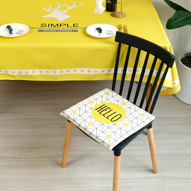 Table Chairs Cushions Cushions Home Nordic Solid Wood Stools Cushion Memory Cotton Cushion Home All Season Non-slip Chair Cushion