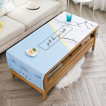 Nordic living room coffee table tablecloth rectangular waterproof and anti-iron disposable coffee table cloth cover table mat cloth TV cabinet fabric art