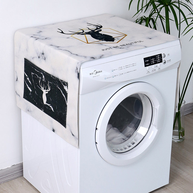 Haier washing machine dust jacket refrigerator top cover cloth dust cover towel Little Swan automatic washing machine curtain thickened anti-snoring cloth