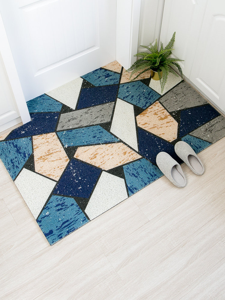 Nordic doormat floor mat custom entry door can be cut non-slip door wire ring floor mat into the door mat non-slip