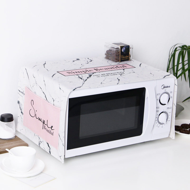 Nordic Galanz kitchen dust cover Midea oven curtain protection cushion cover oil cover general cotton linen