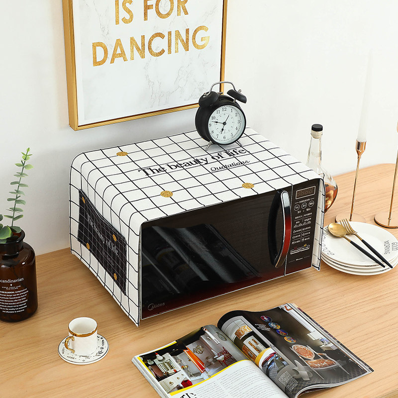 Northern Europe's microwave oven waterproof oil cover Gree household oven dust-proof cloth microwave cover cushion