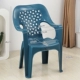 Стул обеденный - павлино-синий (глянцевый) высота сиденья 41 см.