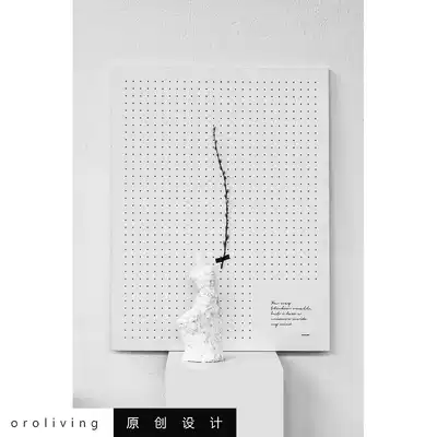 oroliving original Nordic minimalist message board enlarged storage board pendulum wall table storage hole board plus