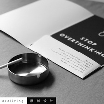 oroliving original ashtray minimalist trend word inspirational send boyfriend quit smoking holiday gift chic wind