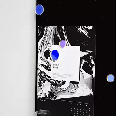 oroliving original minimalist optical illusion glass refrigerator stickers message stickers magnet photo props