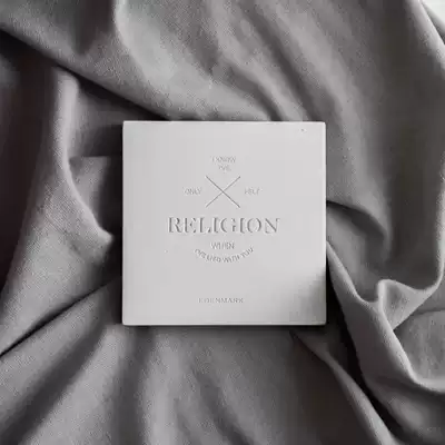 oroliving clear water concrete decorative pad ornaments Nordic minimalist cement coaster jewelry candle display