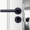 304 Stainless Steel Black Indoor Fire Door Fire Door Lock Office Engineering Handle Split Wooden Door Bedroom Door