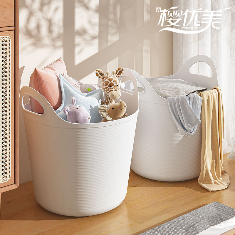 Корзина для грязной одежды бытовая портативная пластиковая корзина для грязной одежды корзина для сортировки грязной одежды корзина для хранения игрушек ведро для белья
