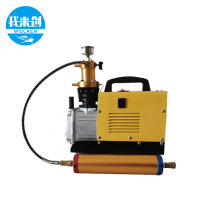 I created a diving small gas cylinder special high-pressure electric inflator air pump Single Cylinder water cooling 8 minutes full 1L