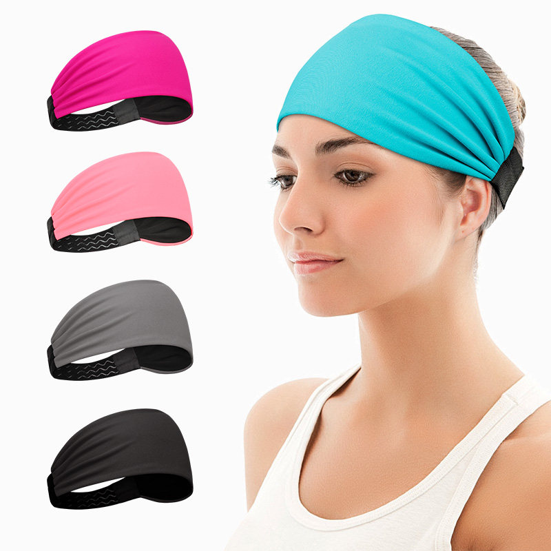 Summer sports hair with a woman thin running head with sucking sweat wearing a fitness exercise yoga head with a sweat-stop sweating belt