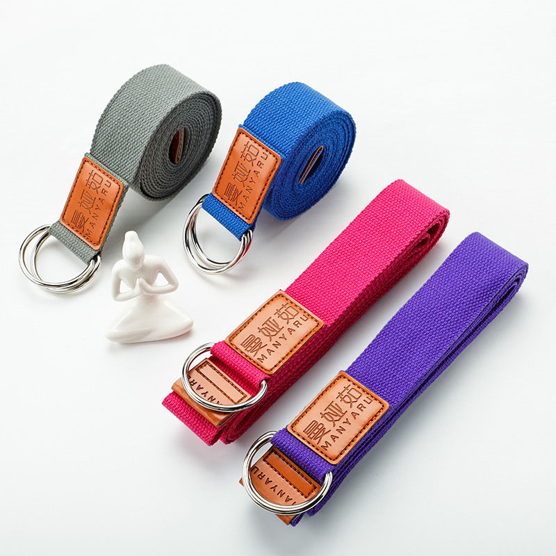 Beginner widening stretch with yoga belt without elastic pull rib open back tension stretch with yoga rope anti-humpback