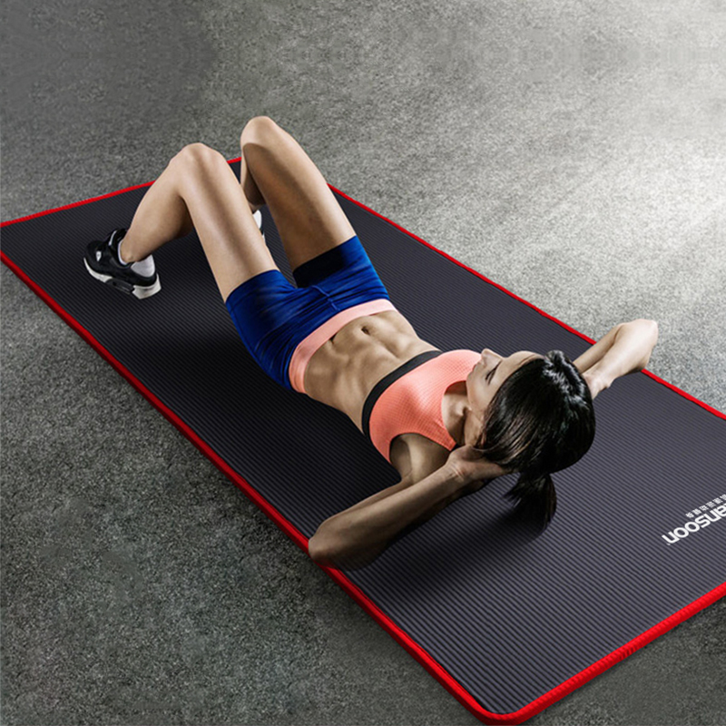 Kai Speed beginner yoga mat thickened and widened two-color double layer women's men's tasteless non-slip yoga mat blanket fitness mat