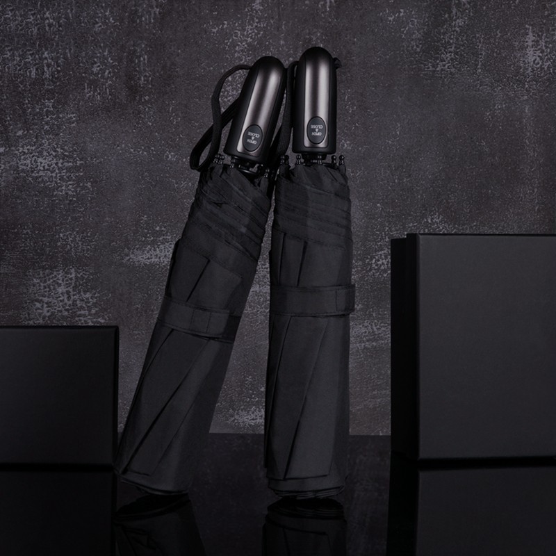 Fully automatic men's super large double-layer golf umbrella double-person wind-resistant reinforced thickened carbon fiber folding quick-drying umbrella