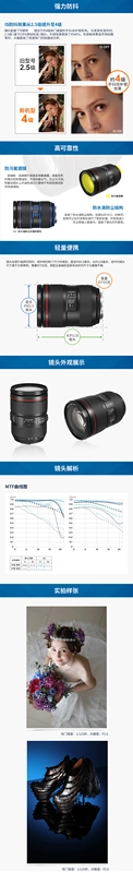 Ống kính máy ảnh Canon Canon 24-105mm f / 4L IS II USM DSLR thế hệ thứ hai Canon 24-105