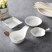 Ceramic dish household dip disk creative dish sauce sauce sauce flavor dish Japanese barbecue hot pot shop tableware