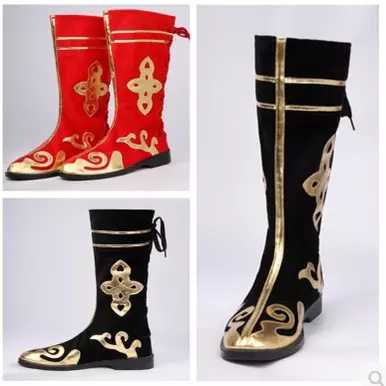 Ethnic minority dance boots Ethnic dance boots Mongolian dance boots Tibetan dance boots Qiang dance shoes Riding boots Men's and women's boots