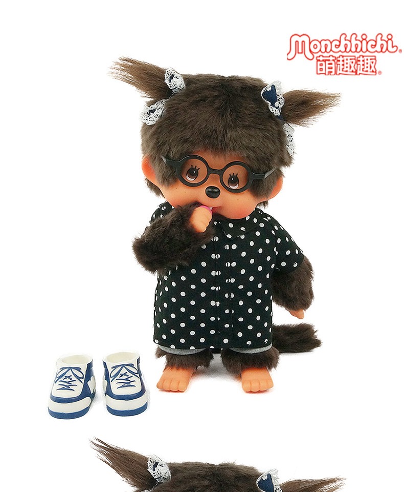 Monchhichi búp bê dễ thương vui nhộn búp bê đồ chơi sang trọng mắt dễ thương cô gái lợn năm - Búp bê / Phụ kiện quà tặng đẹp