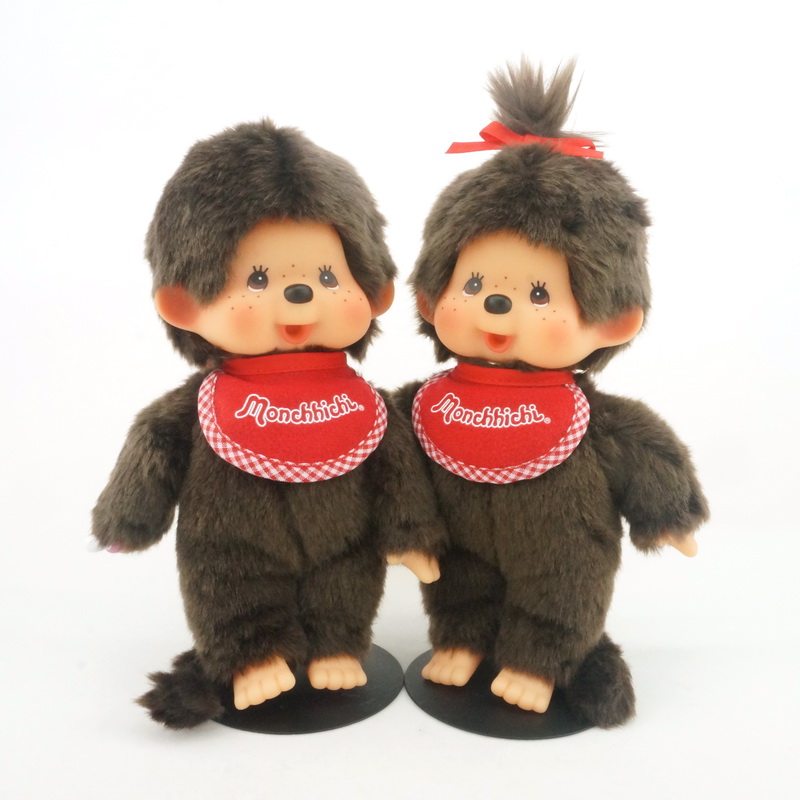 Милая забавная кукла Monchhichi, базовый размер для мальчиков и девочек, новая версия, 18 см, милая без кронштейна Изображение 1