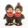 Милая забавная кукла Monchhichi, базовый размер для мальчиков и девочек, новая версия, 18 см, милая без кронштейна mini 0