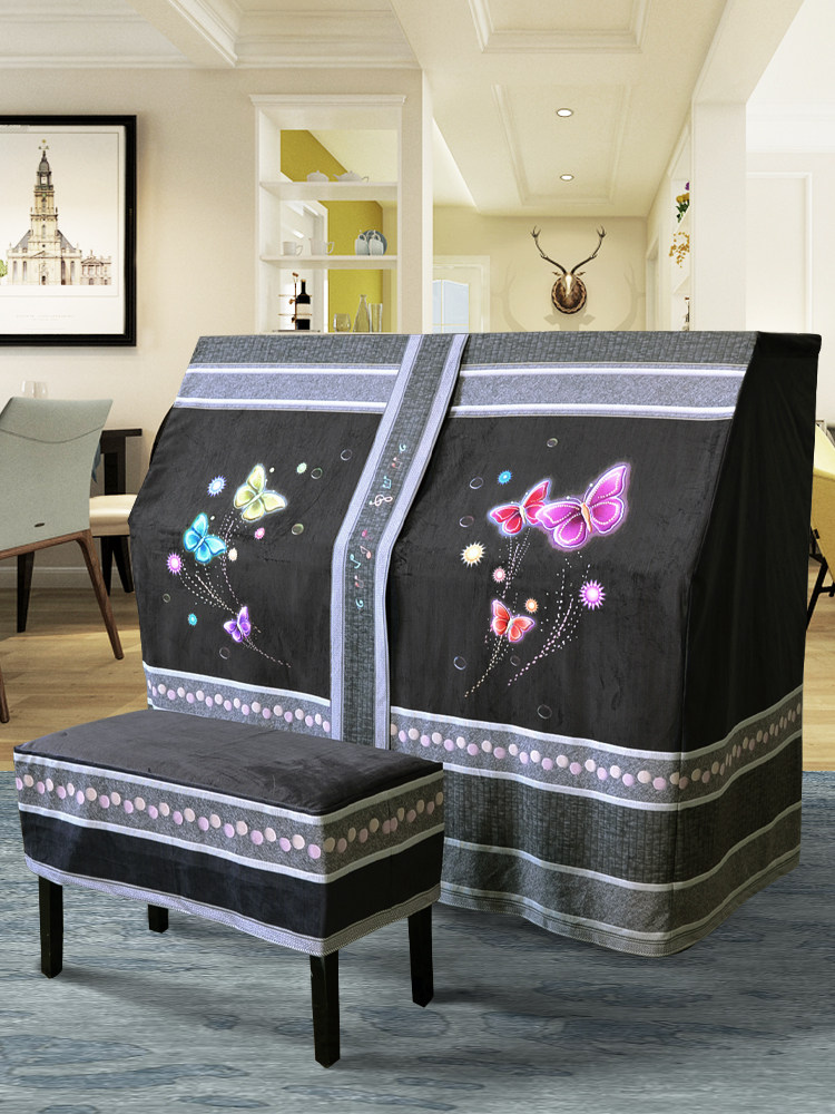 2021 new Nordic Romantic Multifunction Piano Dust Cover Fashion Piano Dust Cap Full Hood Half Hood