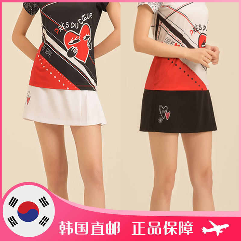 2021 Spring Summer ELLESPORT Korea badminton suit sports short dress Under-dress sexy fashion side 100 pleats