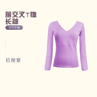 Перекрестный фиолетовый топ рукав