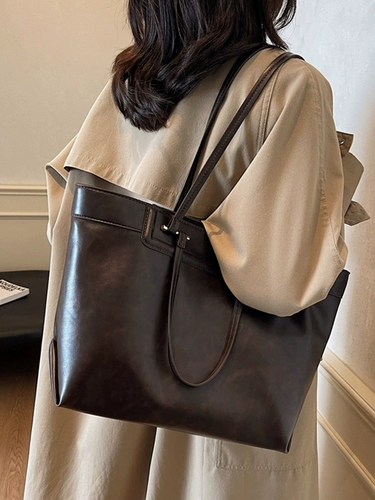 Вместительная и большая рабочая сумка через плечо для отдыха, демисезонная универсальная сумка на одно плечо, шоппер, льняная сумка