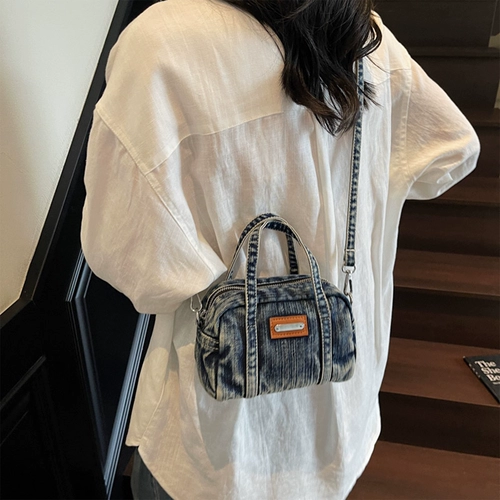 Небольшая дизайнерская джинсовая сумка через плечо, портативная подушка, в корейском стиле, изысканный стиль
