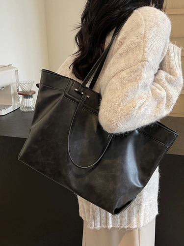 Вместительная и большая рабочая сумка через плечо для отдыха, демисезонная универсальная сумка на одно плечо, шоппер, льняная сумка