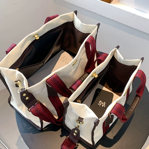 Вместительный и большой шоппер, портативный тканевый мешок, сумка через плечо