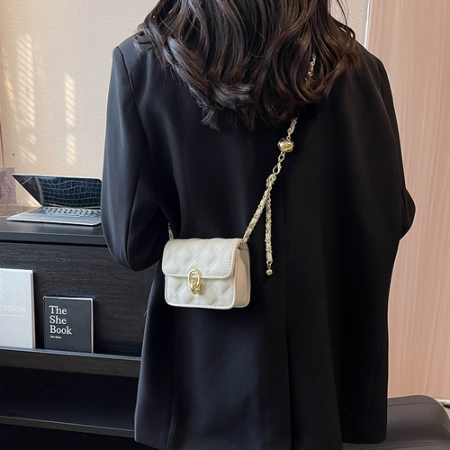 Маленькая летняя универсальная небольшая сумка, цепь, сумка через плечо, на цепочке