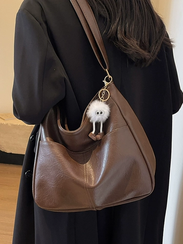 Вместительная и большая универсальная сумка на одно плечо, осенняя