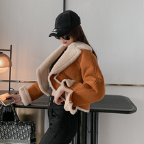 2022 autumn and winter new style Xiaoxiang merino leather and fur coat womens short lamb fur sheep shearling