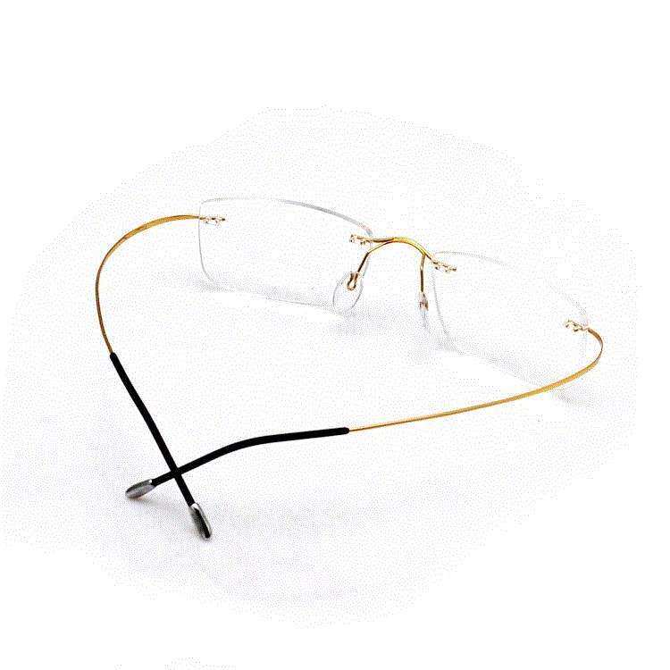 Pure titanium frameless frames for men with myopi
