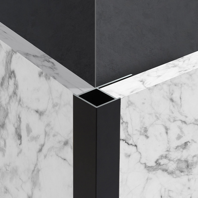 Tile anticollision protection strip aluminum alloy closing strip metal closing strip right angle closing strip window sill chamfered strip waist line seal edge