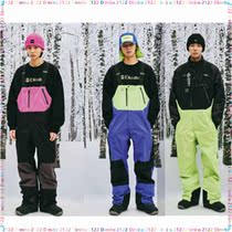PZ snow gear 2122 DIMITO Korean ski belt PANTS waterproof wind wear-resistant NXL BIB PANTS