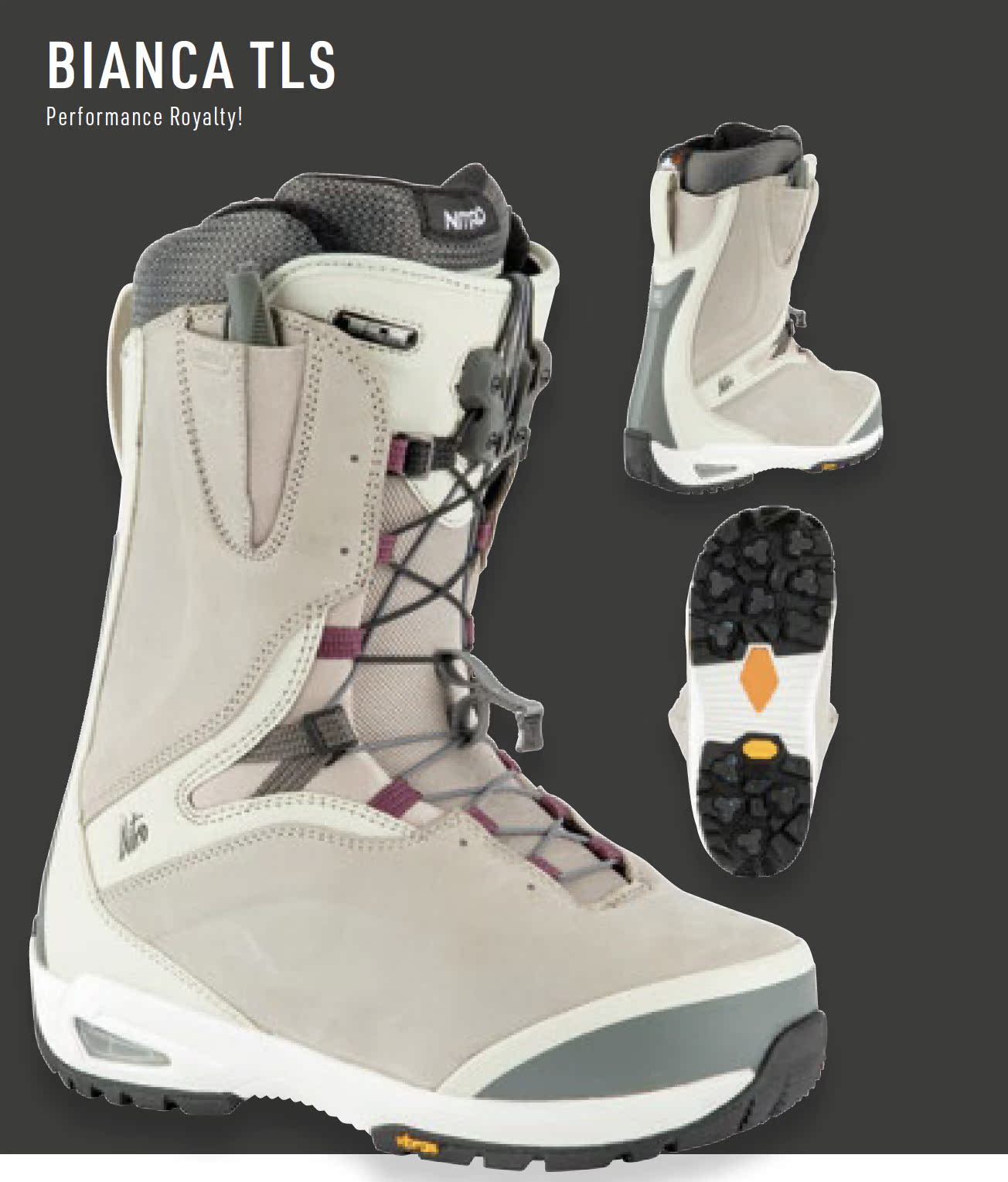 PZ Snow Furniture 2021 NTRO BIANCA TLS Female Veneer Ski Shoe Boot Sliding with hardness 7