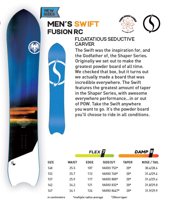 PZ Skis 2021 Never Summer SWIFT Men's Snowboard Snowboard Sliding Wild Snowboard Hardness 7